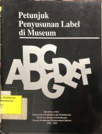 Petunjuk Penyusunan Label Di Museum